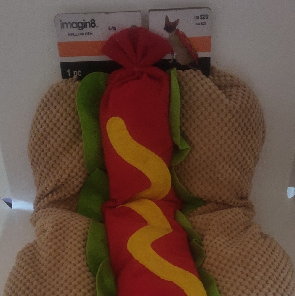 Imagine8 Hot Dog Halloween Pet Costume